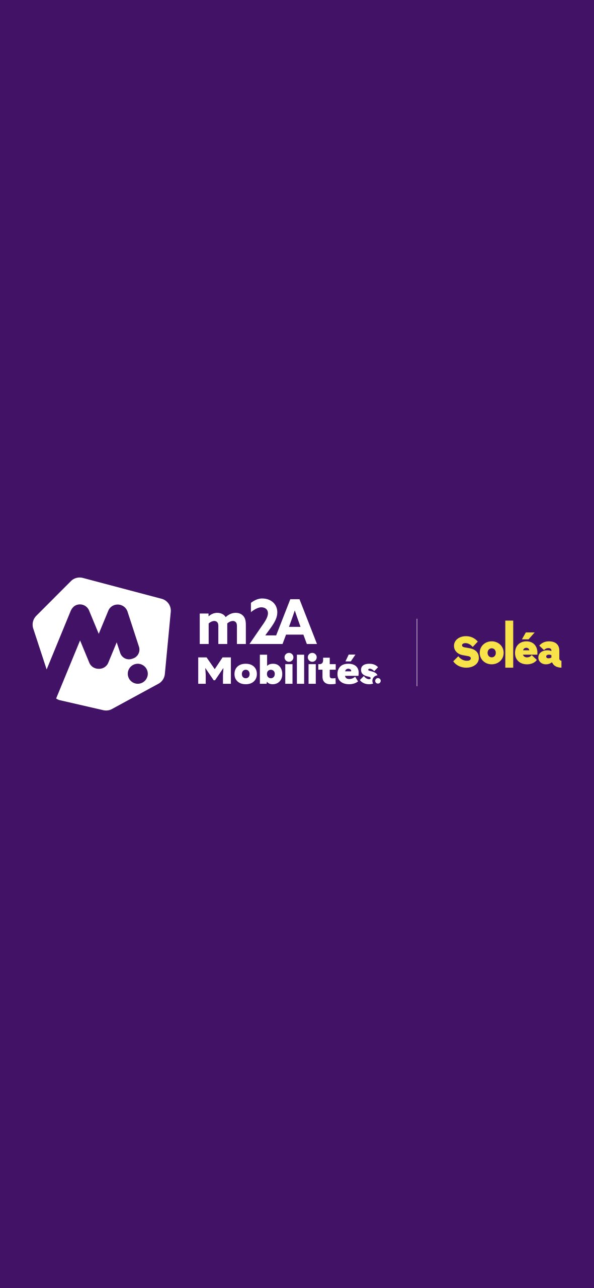 Application m2A Mobilités, capture d'écran du titre